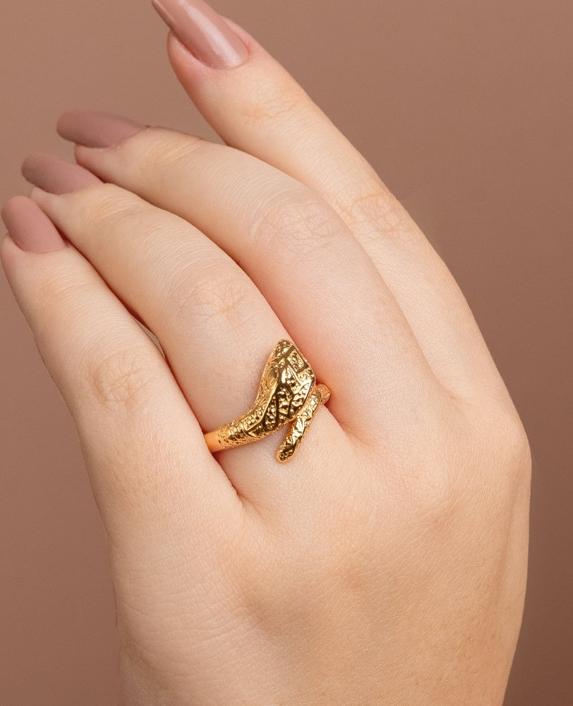 Anel Serpente - Ouro