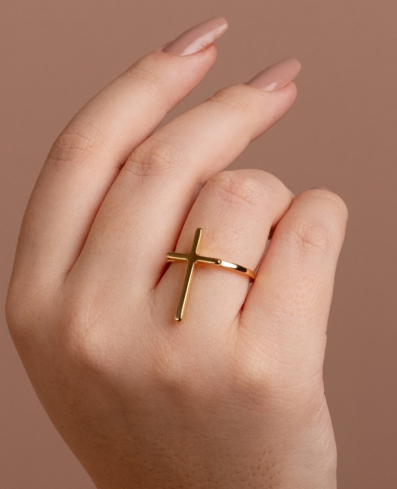 Anel Religioso Fabiana - Ouro