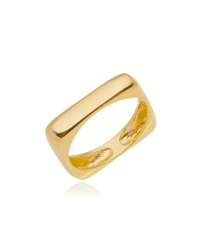 Anel Beatriz Quadrado - Ouro