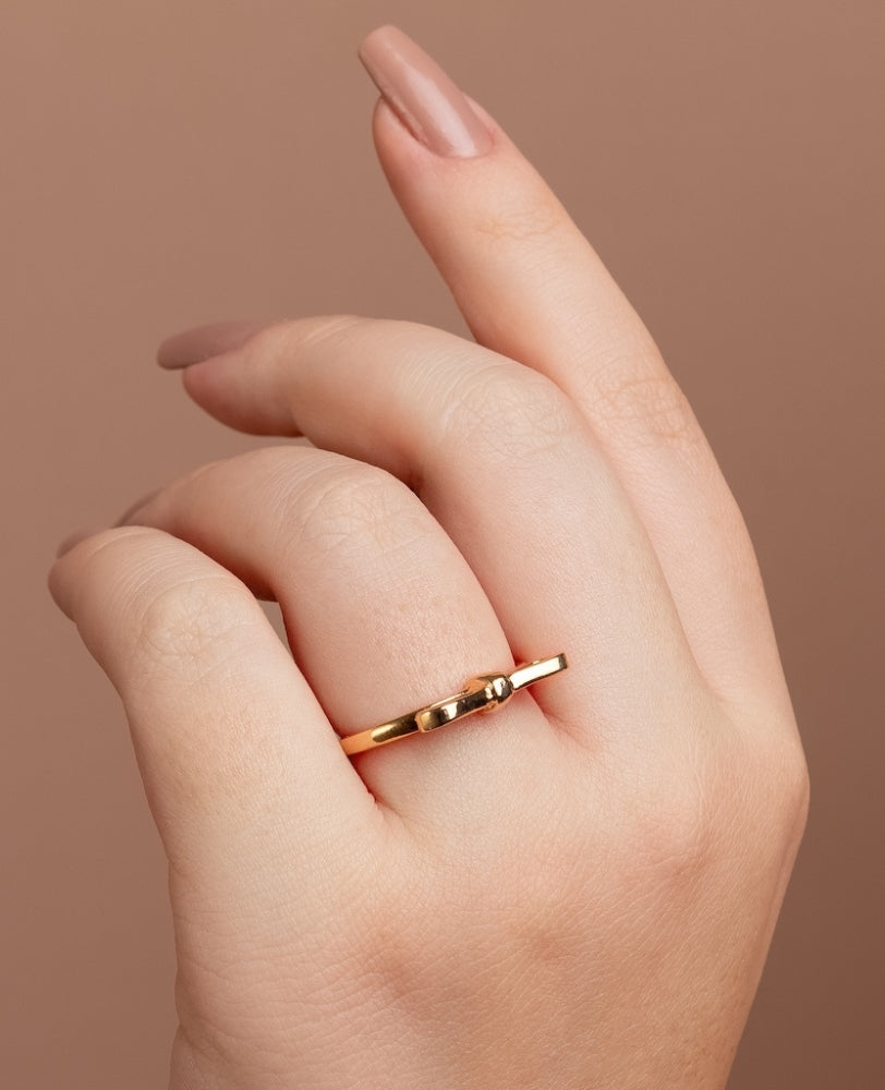 Anel Laço Ayla - Ouro