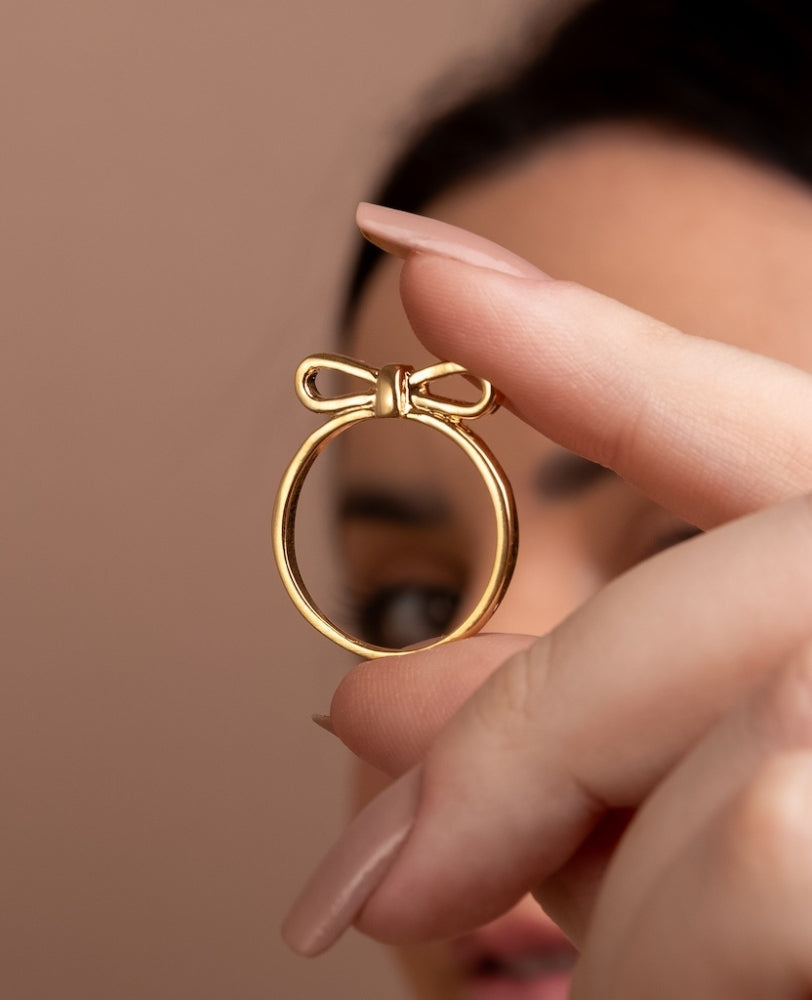 Anel Laço Ayla - Ouro