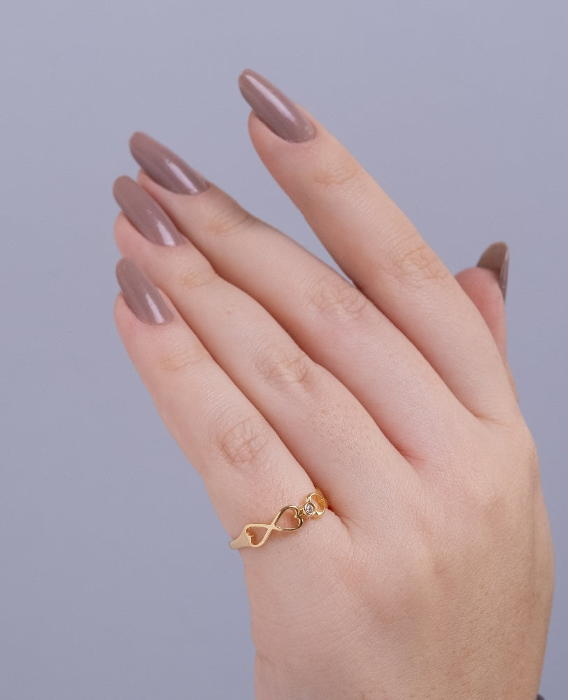 Anel Fran Zircônia - Ouro