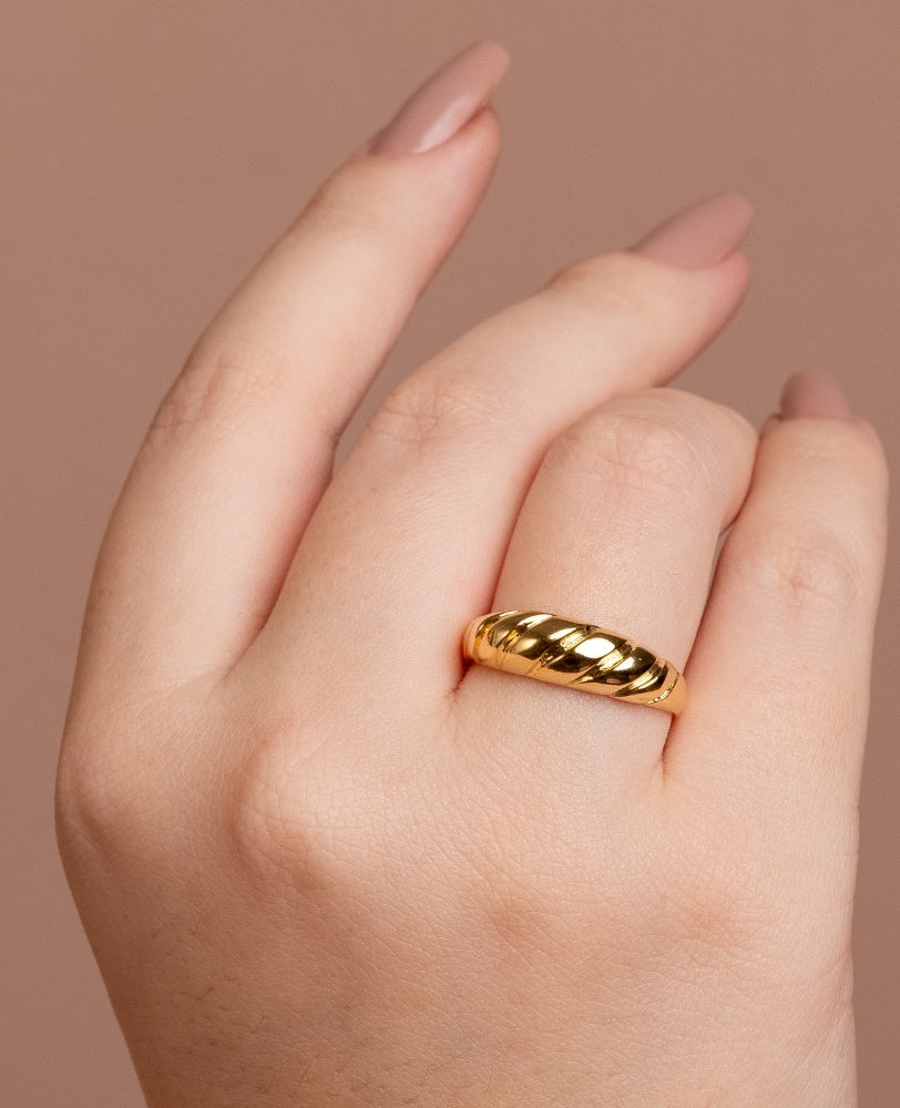 Anel Camila Croissant - Ouro