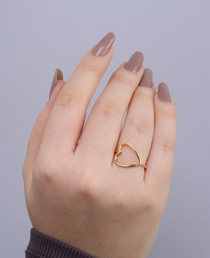 Anel Alana Coração - Ouro