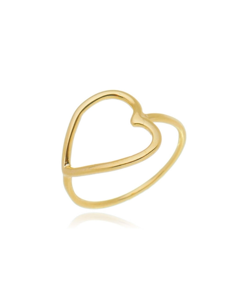 Anel Alana Coração - Ouro