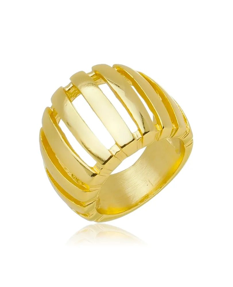Anel Maximalista Mel Fios - Ouro