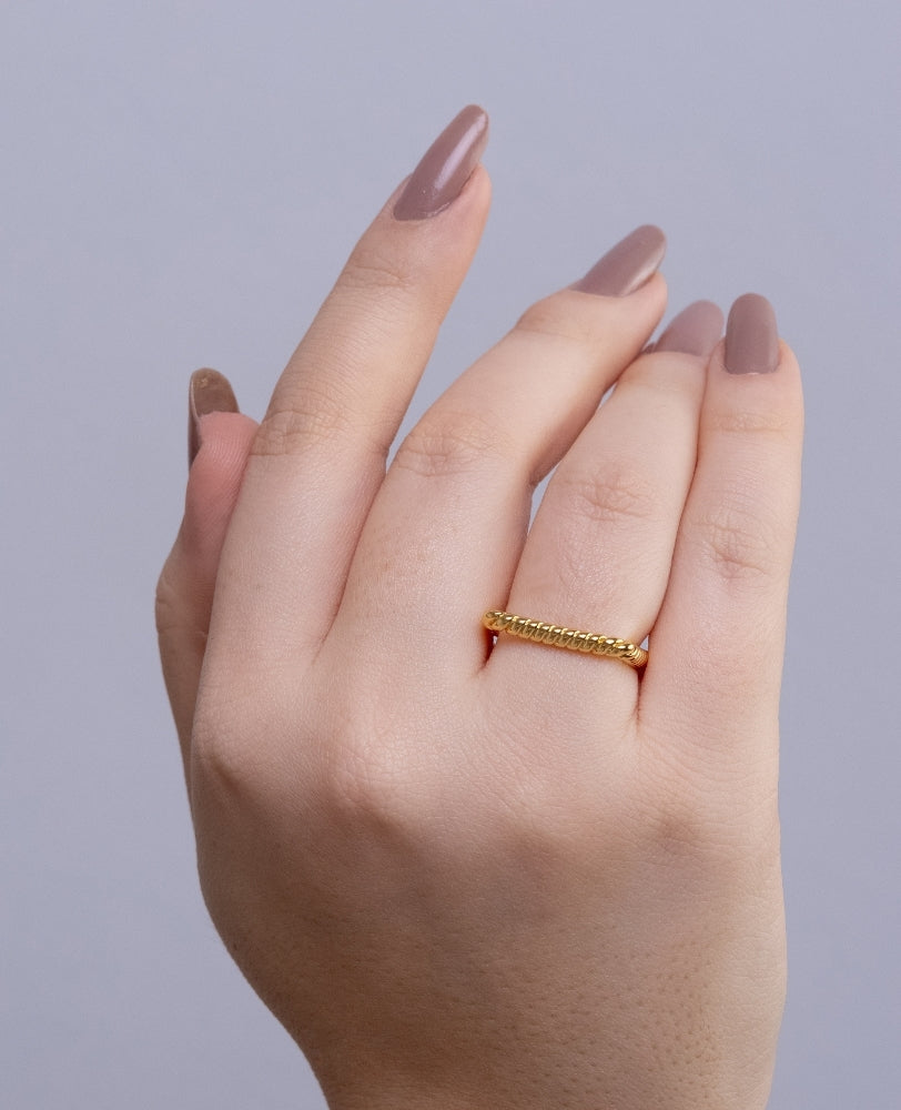 Anel Natalia Quadrado - Ouro