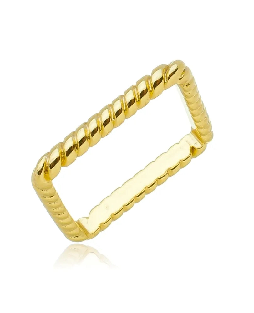 Anel Natalia Quadrado - Ouro