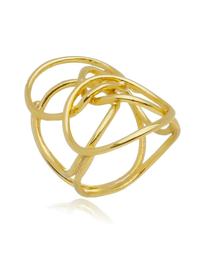 Anel Maximalista Nina Fios - Ouro